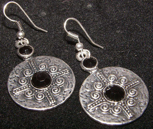 BURNISHED SILVER DANGLING EARRINGS!