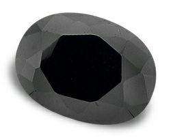STUNNING JET BLACK OVAL CUT CUBIC ZIRCONIUM -  2.02cts!!