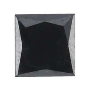 STUNNING JET BLACK PRINCESS CUT CUBIC ZIRCONIUM -  2.60cts!!