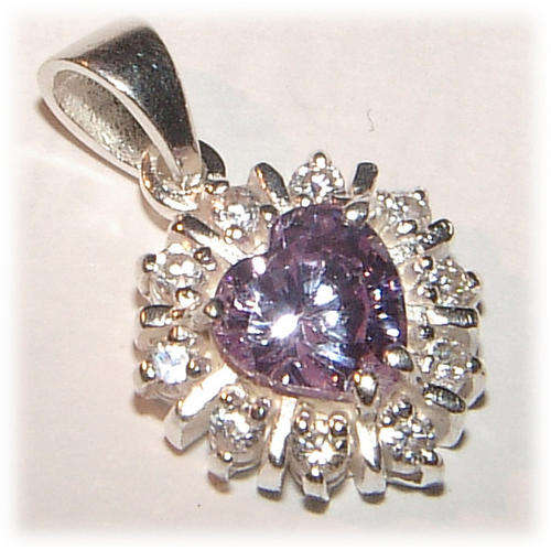 LAVENDER CZ PENDANT - STUNNING ITEM!
