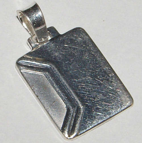"""SOLID STERLING SILVER!!!""" STERLING SILVER NAME TAG PENDANT!