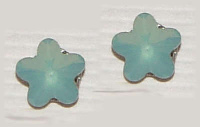 4.5mm GENUINE SWAROVSKI CRYSTALS IN SOLID STERLING SILVER STUD EARRINGS