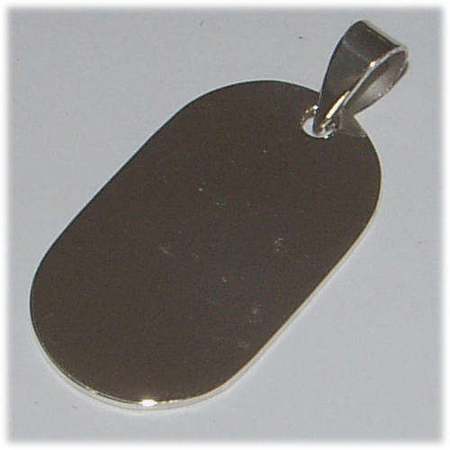 STERLING SILVER NAME 'DOGTAG' PENDANT!