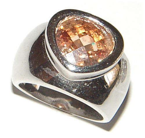 STUNNING CITRINE DRESS RING- BULKY DESIGN