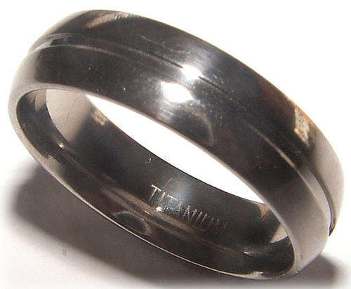 SOLID TITANIUM MEN'S BAND RING NEW!!