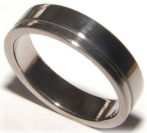SOLID TITANIUM MEN'S BAND RING NEW!!