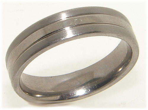 ***ELEGANT!!*** SOLID TITANIUM MEN'S BAND RING NEW!!