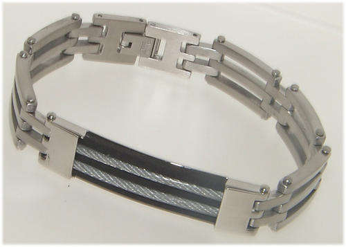 Gents Bracelet Crafted in Stainless Steel.