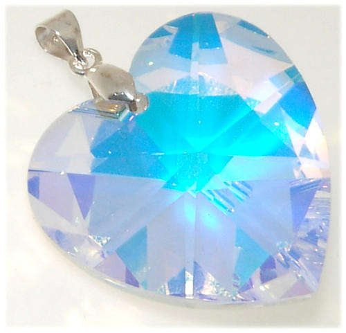 GENUINE SWAROVSKI CRYSTAL HEART PENDANT!
