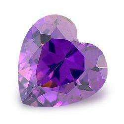 ***GORGEOUS*** PURPLE HEART SHAPE SPARKLING CUBIC ZIRCONIUM -  2.21cts!!