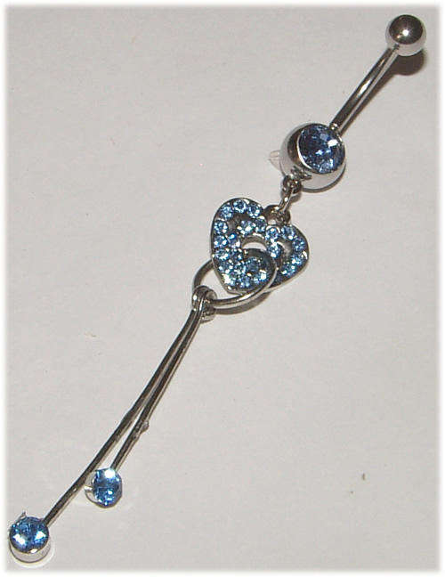 Crystal Dangling Naval Jewellery!