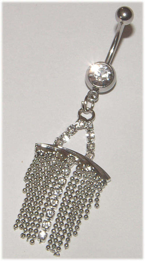 Crystal Dangling Naval Jewellery!