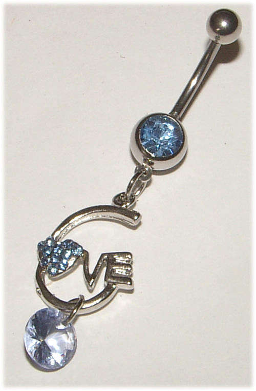 Crystal Dangling Naval Jewellery!