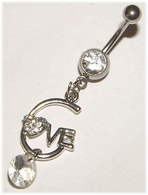 Crystal Dangling Naval Jewellery!