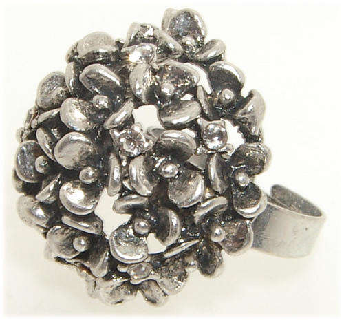 SILVER DOME  BLING RING - NEW!