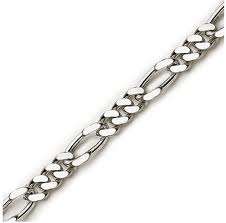 Solid Sterling Silver ITALIAN Figaro Link Chain!