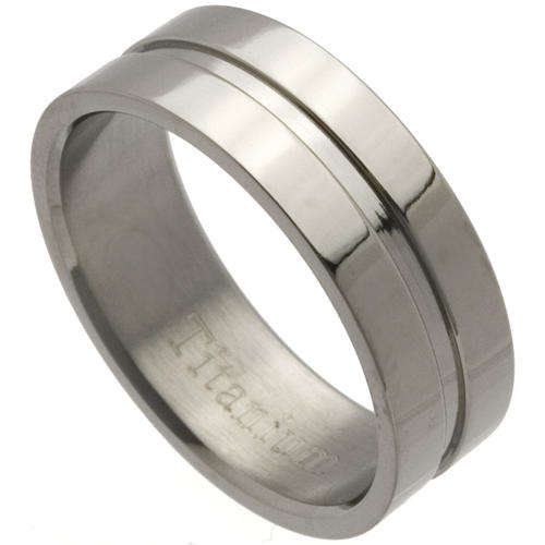 ***ELEGANT!!*** SOLID TITANIUM MEN'S BAND RING NEW!!