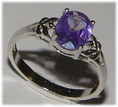 ***SWEET*** SPARKLING LAVENDER TANZANITE CZ RING!