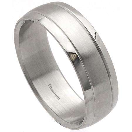***ELEGANT!!*** SOLID TITANIUM MEN'S BAND RING NEW!!