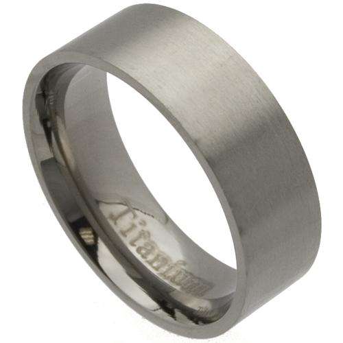 ***ELEGANT!!*** SOLID TITANIUM MEN'S BAND RING NEW!!