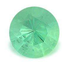 ***AMAZING COLOUR!*** STUNNING NATURAL EMERALD - ROUND DIAMOND CUT 0.15cts!!