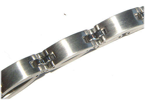 Gents Bracelet Crafted in Stainless Steel.