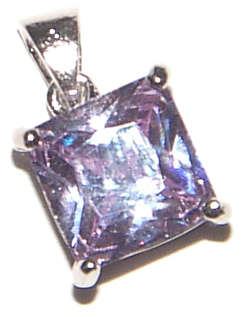 LAVENDER CZ PENDANT - STUNNING ITEM!