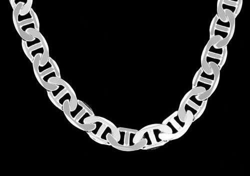 ***NOW FOR SOMETHING DIFFERENT!!*** Solid Sterling Silver ITALIAN MARINER Link Chain!!!