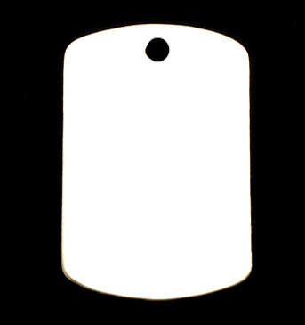 STERLING SILVER DOG TAG PENDANT!