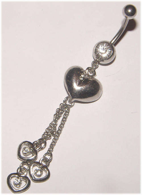***SPARKLING!!!***Crystal Dangling Navel Jewellery!