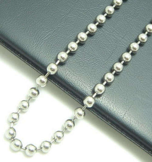 ***CHAIN and BRACELET!!*** Solid Sterling Silver ITALIAN BALL Link Chain WITH Bracelet!!!