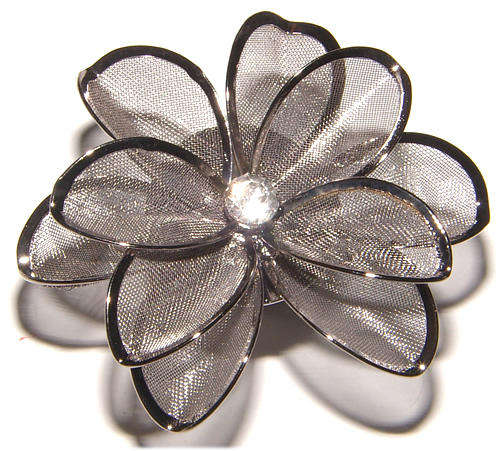 ***BEAUTIFUL!!! *** RHINESTONE MESH DRESS RING - ***NEW***!