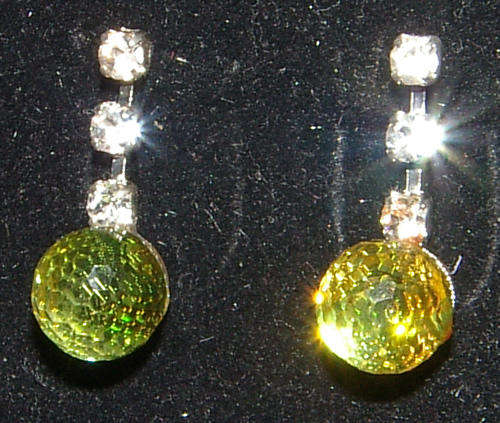 ***WOAW!!!!***POLYHEDRON DISCO GLITTERBALL EARRINGS!
