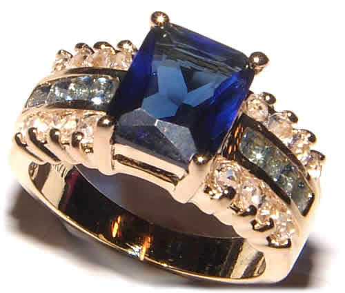 ***Exquisite!!!***  Tanzanite &Topaz GP Ring