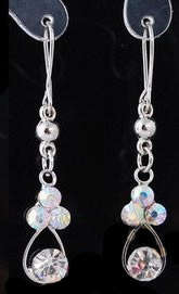 *** PRETTY*** CZECH RHINESTONE DANGLING EARRINGS!!!