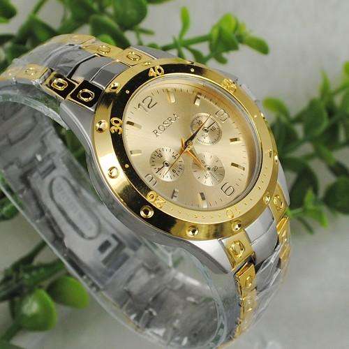 ***STUNNING DESIGN!!*** TWO-TONE MENS WATCH - LATEST STYLE!