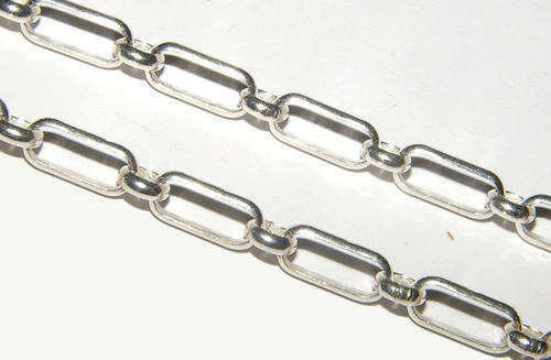 ***BEAUTIFUL!!!*** HEAVY AND SOLID STERLING SILVER OPEN LINK CHAIN BRACELET!