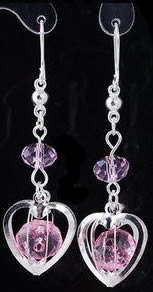 *** PRETTY*** CZECH RHINESTONE DANGLING EARRINGS!!!