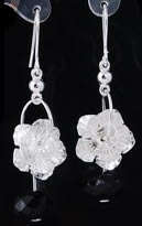 *** PRETTY*** CZECH RHINESTONE DANGLING EARRINGS!!!