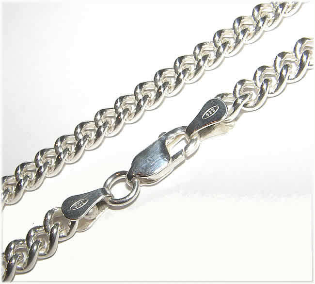 ***UNISEX*** 5.2mm Thick Solid Sterling Silver ITALIAN Curb Link Bracelet!