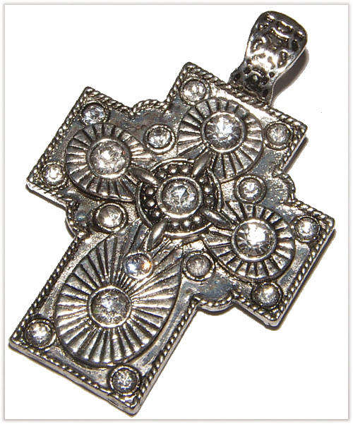 ***NEW!!!***STUNNING CROSS PENDANT ENHANCER WITH  OPENING BAIL!