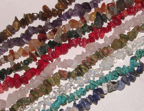 ***NATURAL GEMSTONES!!!*** SWEET NECKLACE WITH NATURAL POLISHED ROUGH GEMSTONES! - SOLDALITE!