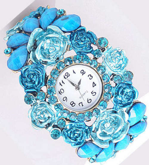 ***TAKE A LOOK!*** DESIGNER INSPIRED SWAROVSKI CRYSTAL LADIES HINGED BANGLE WATCH!
