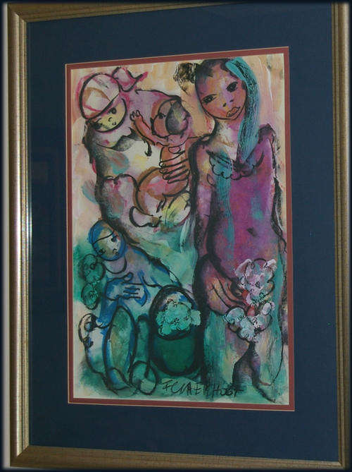 ***CRAZY AUCTION!!***Claerhout Original Painting - Mixed Medium!