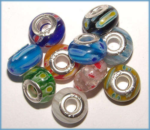 ***BRAND NEW!!!*** RANDOM SELECTION OF PANDORA/EURO CHARMS/BEADS WITH STERLING SILVER CORE!