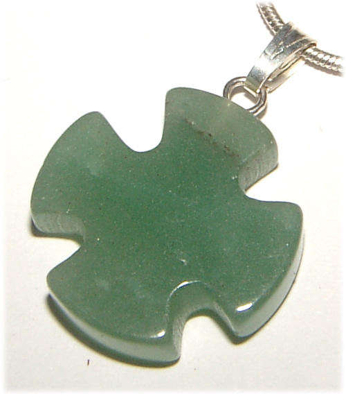 STUNNING NATURAL AVENTURINE GEMSTONE PENDANT!!