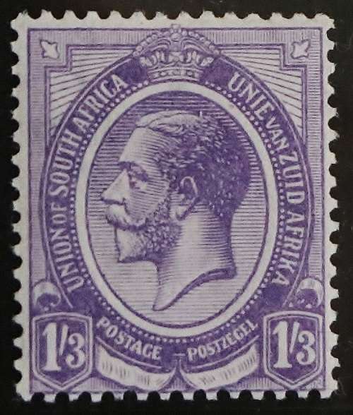 SACC 12: King George V issue. 1s3d Violet (1.10.1920). M(NH). In excellent condition.