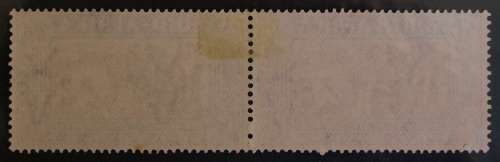 SACC 77: Voortrekker Centenary Mem. Fund.(Surcharge). 1½d + 1½d chocolate/blue-green pair. Unused.