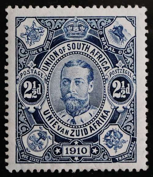 SACC 1a:1st Union Commemorative.Opening of Union Parliament. 2½d blue, white surface white gum.M(NH)