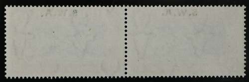 SACC 136:S.W.A. 1938. Voort. Commem. stamps of S.A. overpr. `S.W.A.` 1d blue and carmine pr. MNH.